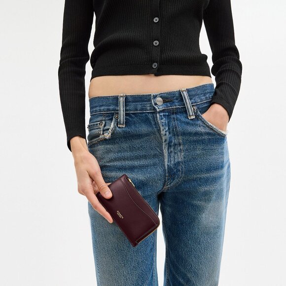 Coach New York Zip Card Case In Colorblock - Picture 3 of 3